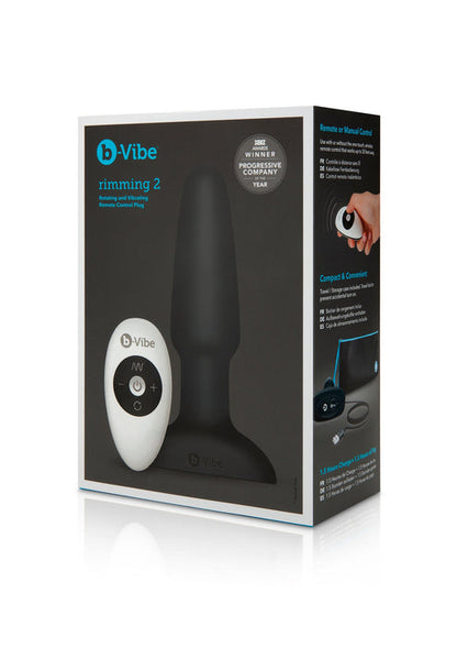 Bestel: Rimming Plug 2 with remote control by B - Vibe - bij Happytoys: de erotische sex webshop | liever Happy dan Easy ⭐⭐⭐⭐⭐
