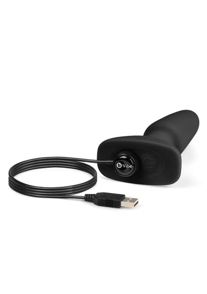 Bestel: Rimming Plug 2 with remote control by B - Vibe - bij Happytoys: de erotische sex webshop | liever Happy dan Easy ⭐⭐⭐⭐⭐