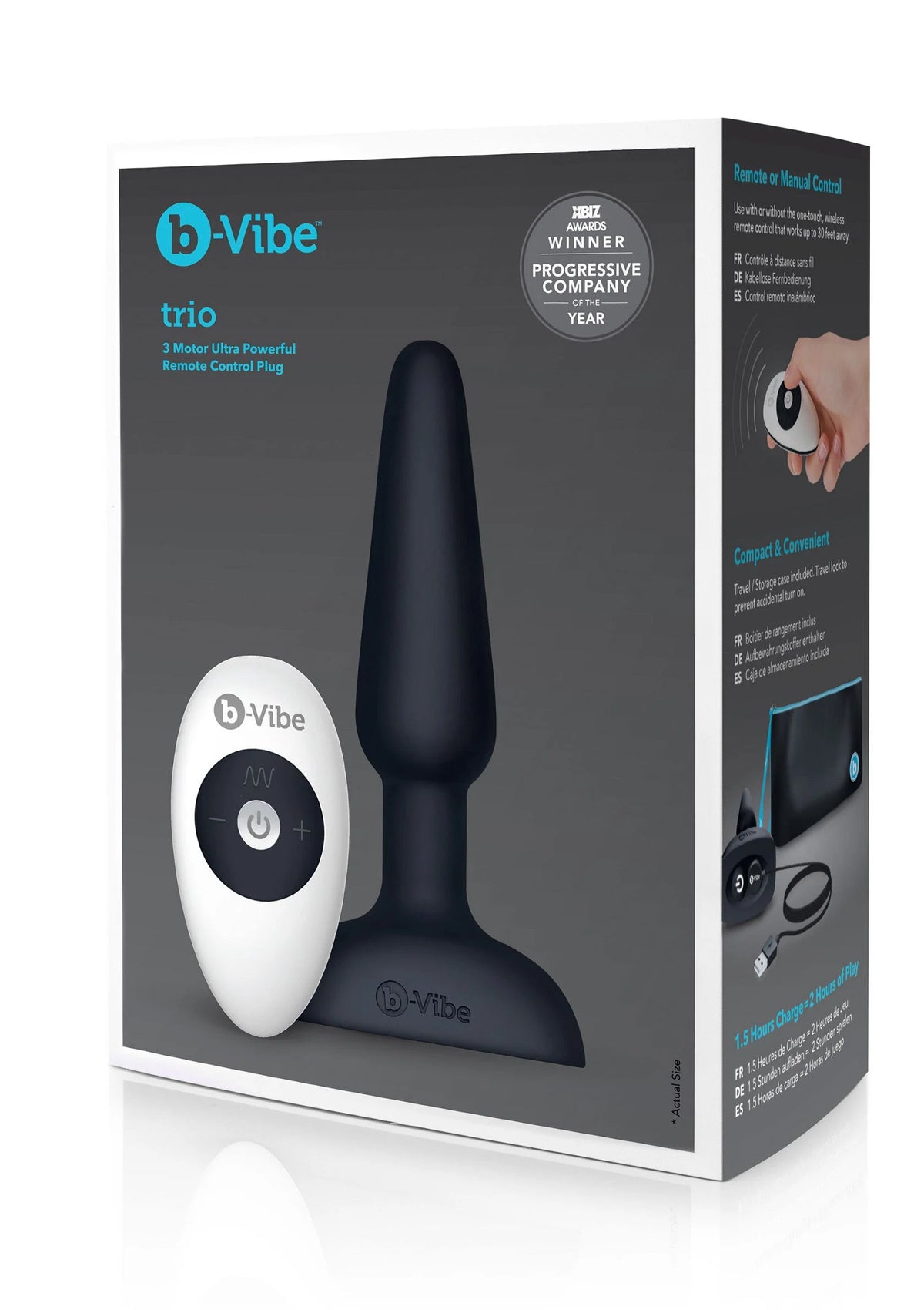 Bestel: Trio Plug by B - Vibe - bij Happytoys.nl, happytoys.be, Happytoys.ae: erotische sex webshop | liever Happy dan Easy ⭐⭐⭐⭐⭐