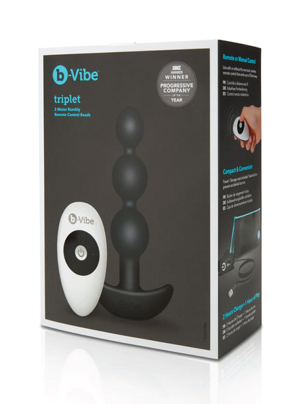 Bestel: Triplet Anal Beads by B - Vibe - bij Happytoys.nl, happytoys.be, Happytoys.ae: erotische sex webshop | liever Happy dan Easy ⭐⭐⭐⭐⭐