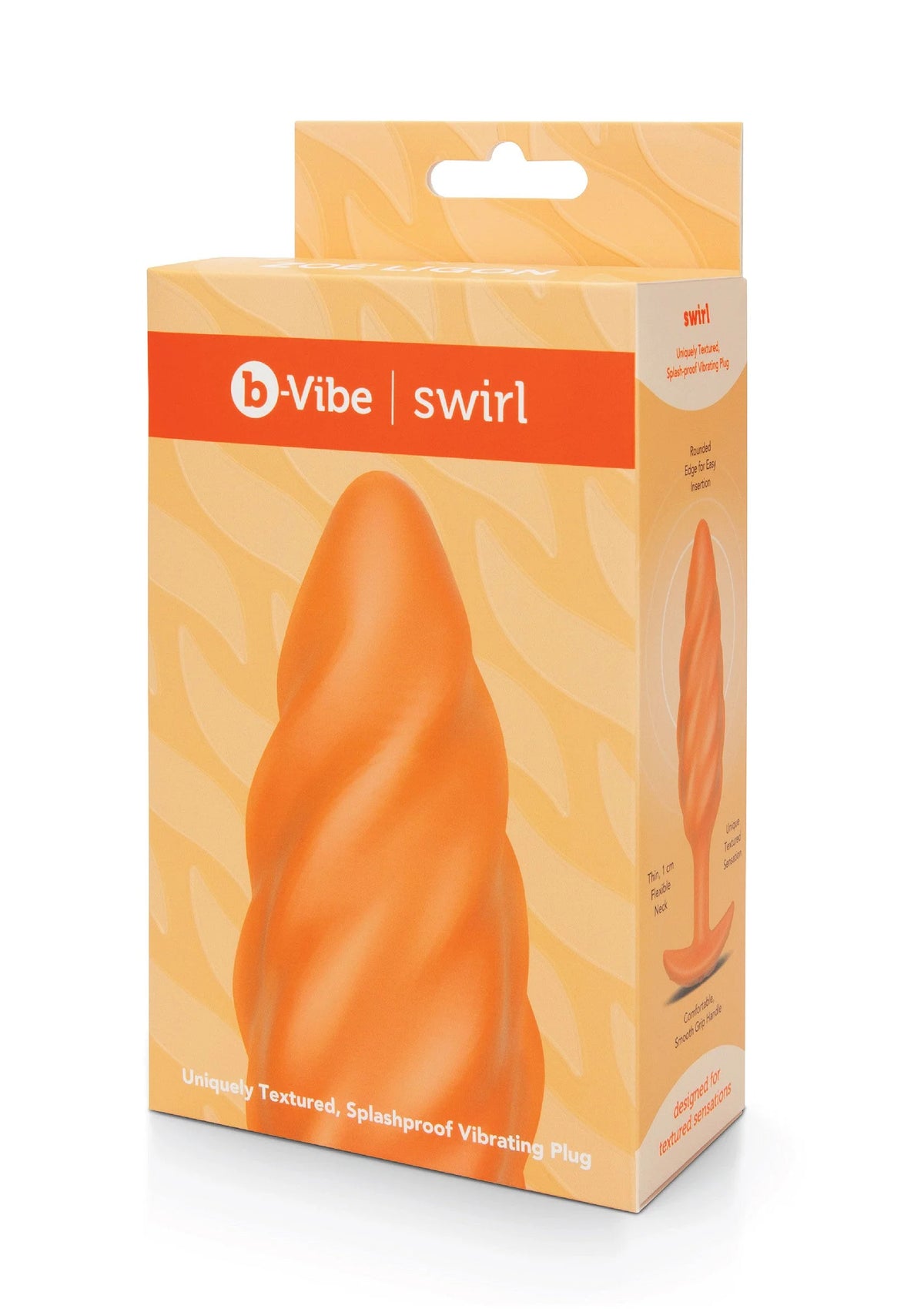 Bestel: Swirl Texture Plug by B - Vibe - bij Happytoys.nl, happytoys.be, Happytoys.ae: erotische sex webshop | liever Happy dan Easy ⭐⭐⭐⭐⭐