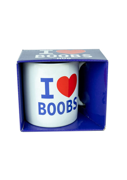 Bestel: I Love Boobs Mug by Spencer & Fleetwood - bij Happytoys.nl, happytoys.be, Happytoys.ae: erotische sex webshop | liever Happy dan Easy ⭐⭐⭐⭐⭐