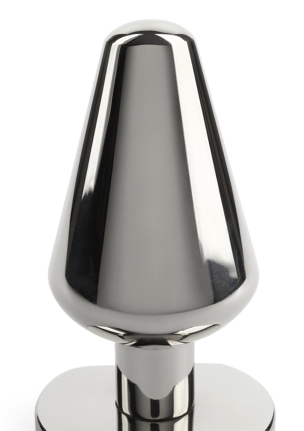 Bestel: Heavy Steel Butt Plug Medium by Mr. Steel - bij Happytoys: de erotische sex webshop | liever Happy dan Easy ⭐⭐⭐⭐⭐