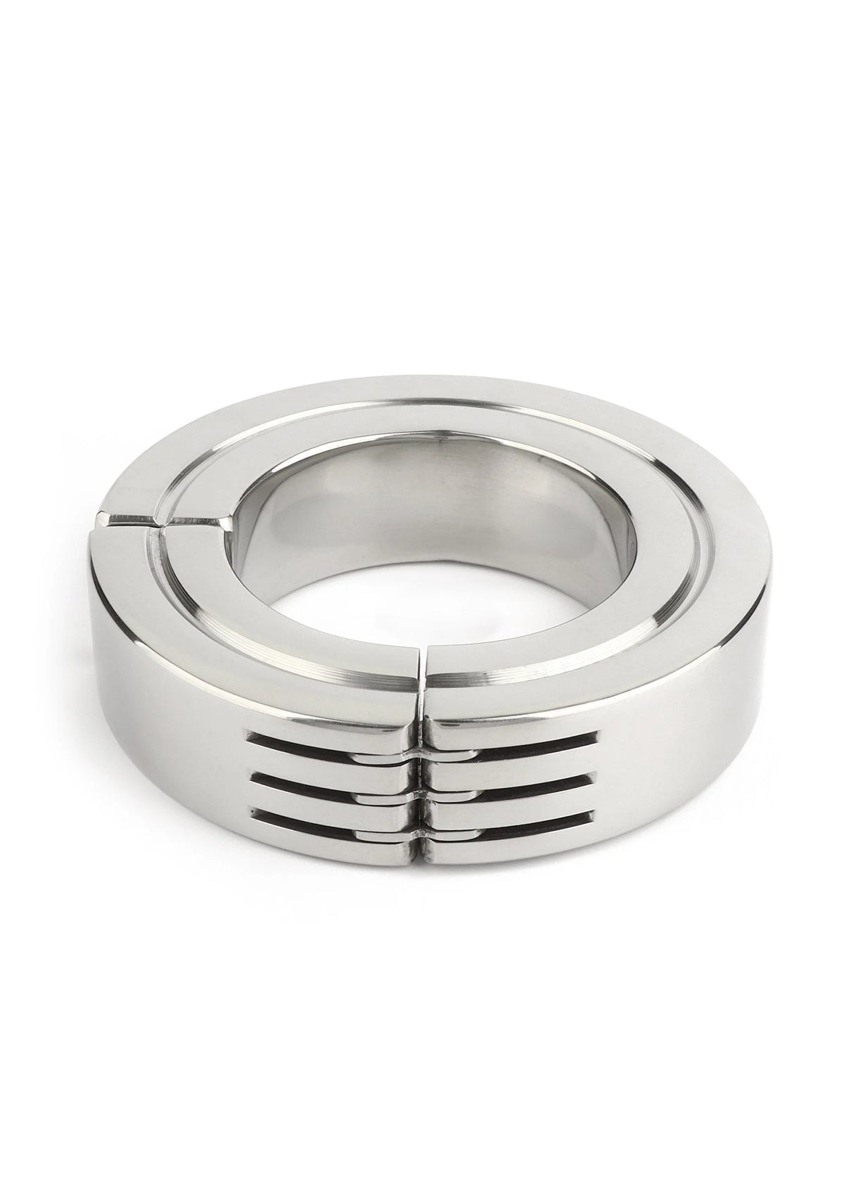 Bestel: Hinged Magnetic Cockring 40mm by Mr. Steel - bij Happytoys.nl, happytoys.be, Happytoys.ae: erotische sex webshop | liever Happy dan Easy ⭐⭐⭐⭐⭐