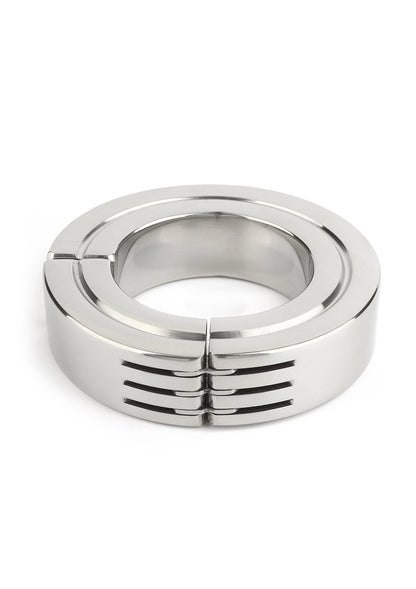 Bestel: Hinged Magnetic Cockring 40mm by Mr. Steel - bij Happytoys.nl, happytoys.be, Happytoys.ae: erotische sex webshop | liever Happy dan Easy ⭐⭐⭐⭐⭐