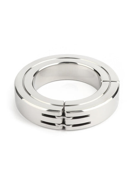 Bestel: Hinged Magnetic Cockring 50mm by Mr.Steel - bij Happytoys: de erotische sex webshop | liever Happy dan Easy ⭐⭐⭐⭐⭐