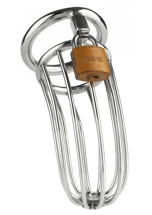 Bestel: The Man Slut Cock Cage by Mr. Steel - bij Happytoys: de erotische sex webshop | liever Happy dan Easy ⭐⭐⭐⭐⭐