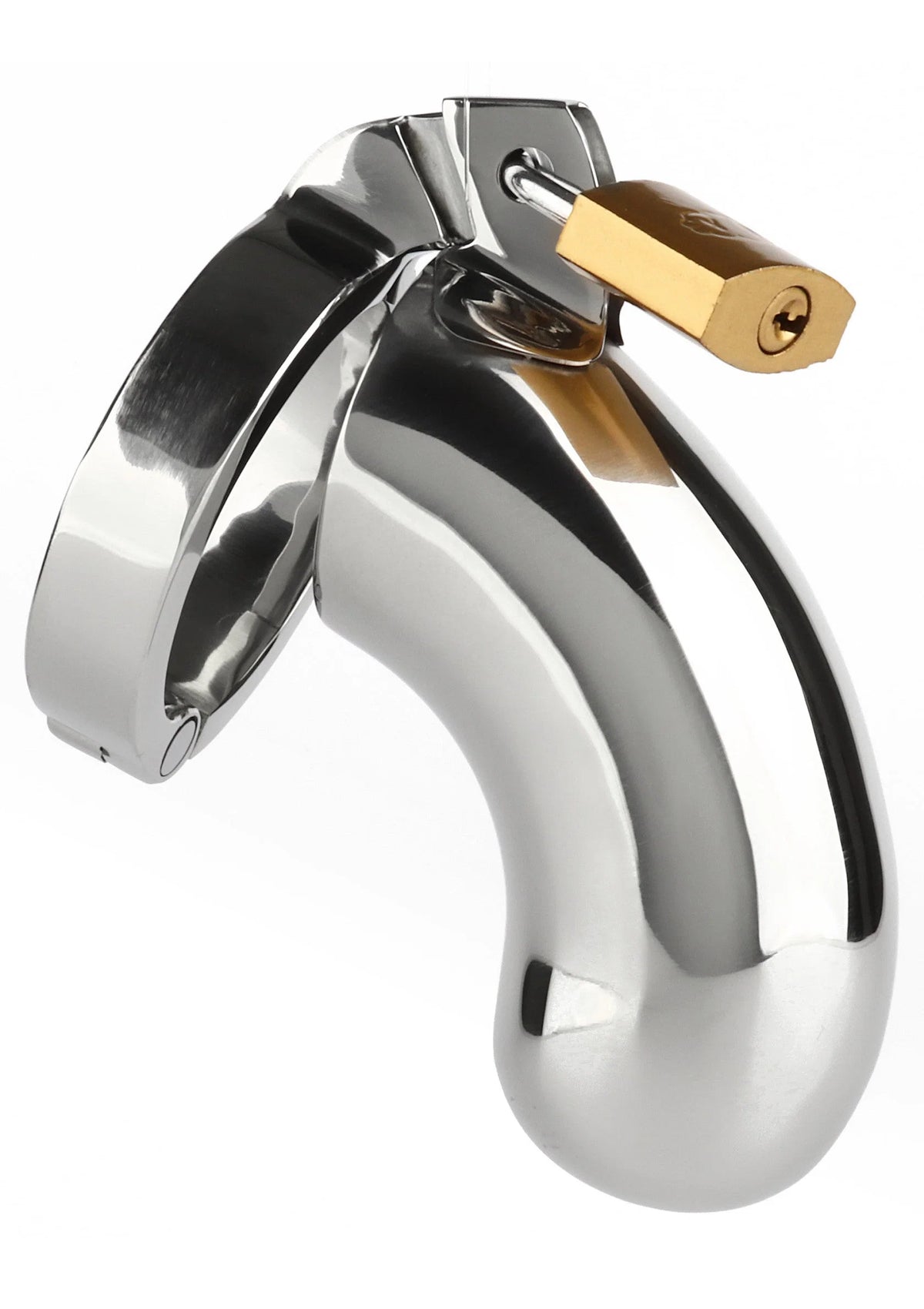 Bestel: The Brig Male Chastity Device by Mr Steel - bij Happytoys.nl, happytoys.be, Happytoys.ae: erotische sex webshop | liever Happy dan Easy ⭐⭐⭐⭐⭐ - Default Title - 38342 - SILVER