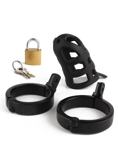 Bestel: Brutal Chastity Cage by Mr. Steel - bij Happytoys.nl, happytoys.be, Happytoys.ae: erotische sex webshop | liever Happy dan Easy ⭐⭐⭐⭐⭐