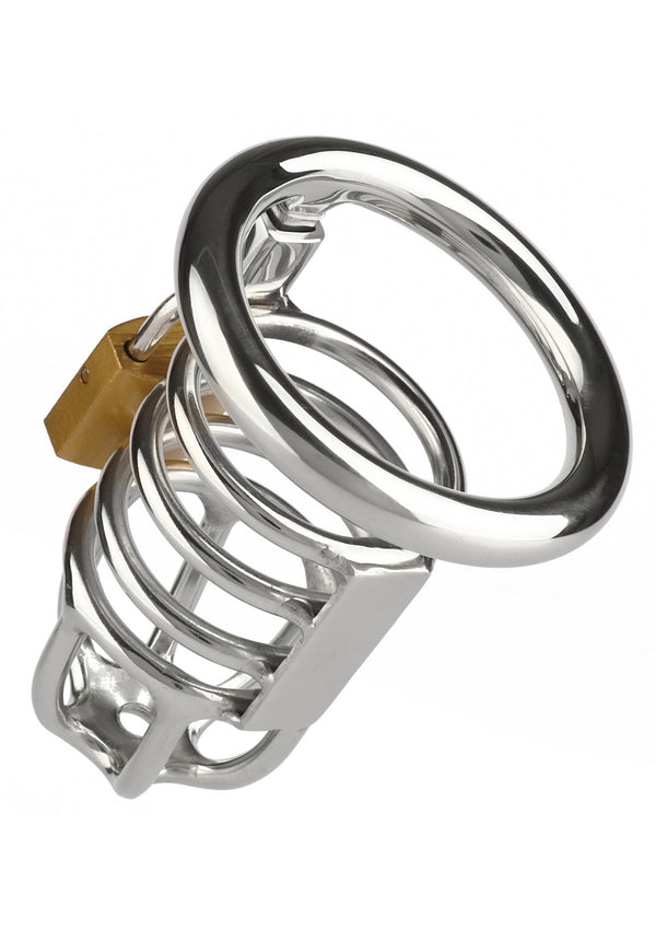 Bestel: Master Chastity Cock Cager by Mr. Steel - bij Happytoys: de erotische sex webshop | liever Happy dan Easy ⭐⭐⭐⭐⭐