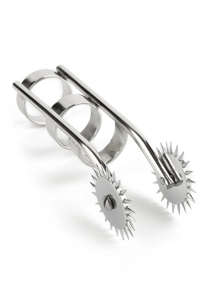 Bestel: Double Finger Pinwheel - bij Happytoys.nl, happytoys.be, Happytoys.ae: erotische sex webshop | liever Happy dan Easy ⭐⭐⭐⭐⭐ - Default Title - 38376 - SILVER