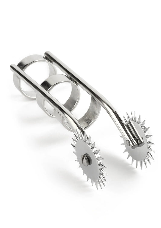 Bestel: Double Finger Pinwheel - bij Happytoys.nl, happytoys.be, Happytoys.ae: erotische sex webshop | liever Happy dan Easy ⭐⭐⭐⭐⭐ - Default Title - 38376 - SILVER