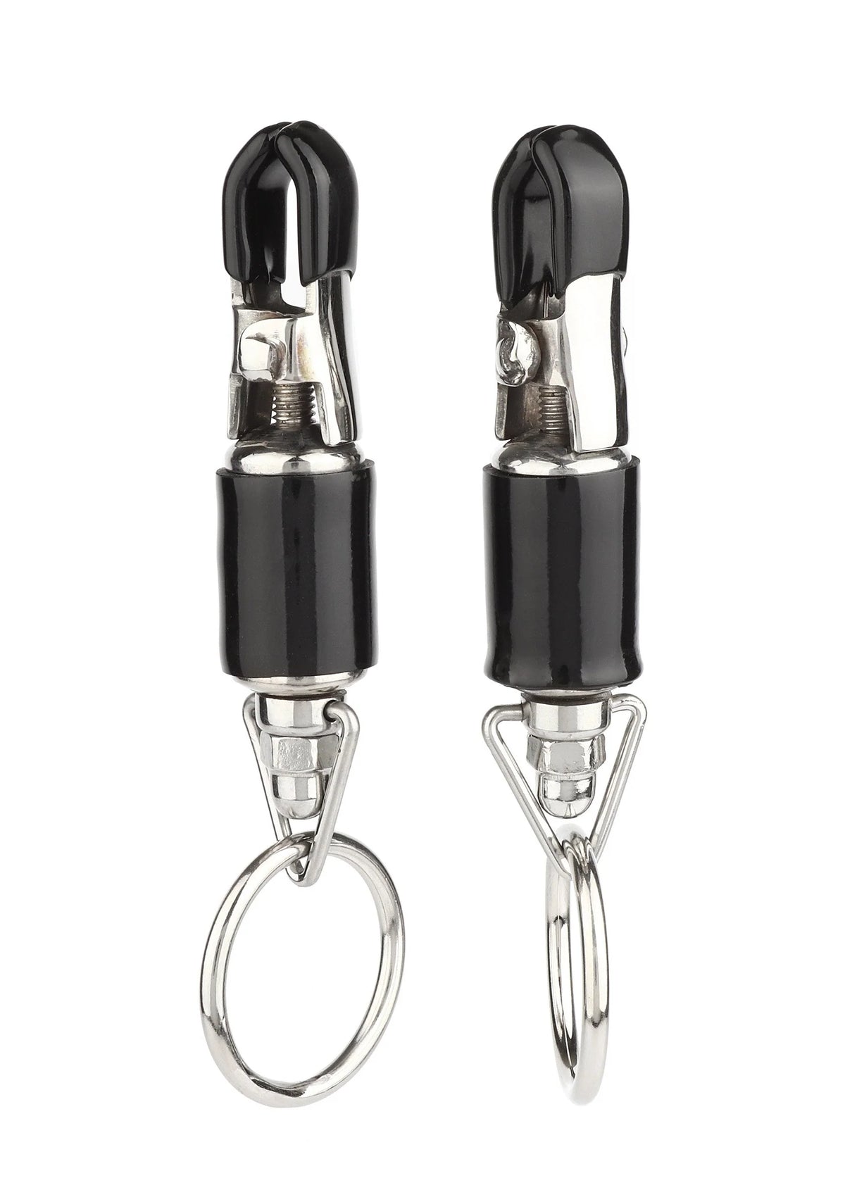 Bestel: Barrel Tit Clamps With Ring by Mr.Steel - bij Happytoys.nl, happytoys.be, Happytoys.ae: erotische sex webshop | liever Happy dan Easy ⭐⭐⭐⭐⭐