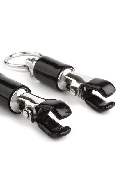 Bestel: Barrel Tit Clamps With Ring by Mr.Steel - bij Happytoys.nl, happytoys.be, Happytoys.ae: erotische sex webshop | liever Happy dan Easy ⭐⭐⭐⭐⭐