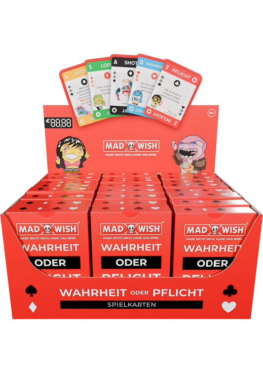 Bestel: MadWish Playing Cards 24 pcs ENG/DE - bij Happytoys.nl, happytoys.be, Happytoys.ae: erotische sex webshop | liever Happy dan Easy ⭐⭐⭐⭐⭐ - Default Title - 38600 - GERMAN