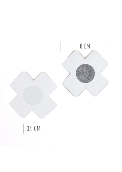 Bestel: Cross Nipple Pasties 2 Pair - bij Happytoys.nl, happytoys.be, Happytoys.ae: erotische sex webshop | liever Happy dan Easy ⭐⭐⭐⭐⭐