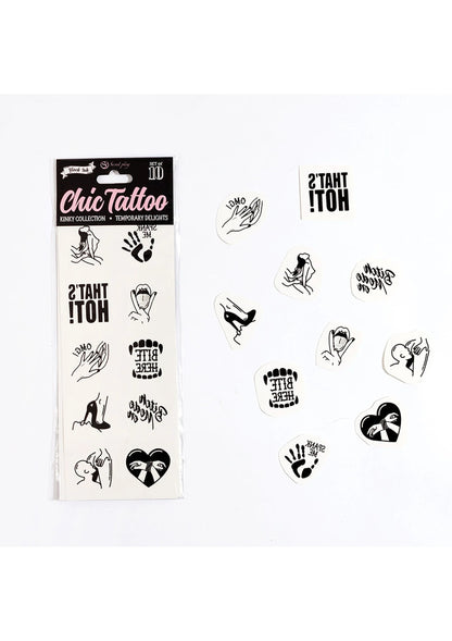 Bestel: Kinky Chic Temporary Tattoo by Secret Play - bij Happytoys: de erotische sex webshop | liever Happy dan Easy ⭐⭐⭐⭐⭐