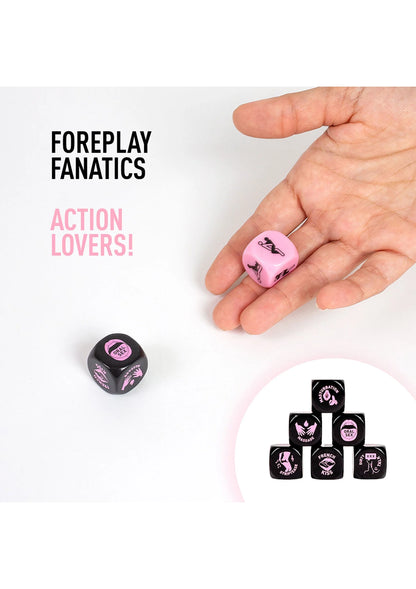 Bestel: Foreplay Lovers Dice 2 pcs - bij Happytoys.nl, happytoys.be, Happytoys.ae: erotische sex webshop | liever Happy dan Easy ⭐⭐⭐⭐⭐