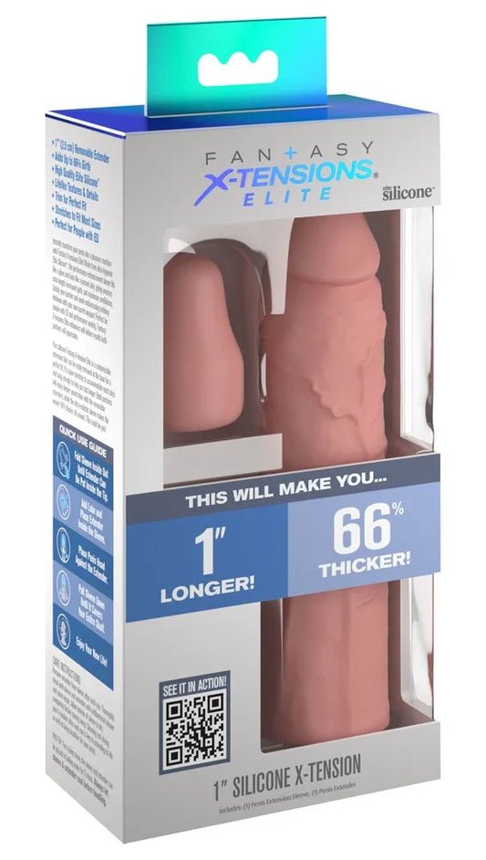 1" Silicone X-tension - Happytoys Sexshop: Toys for Feeling Happy & Easy 😊 - Discreet geleverd