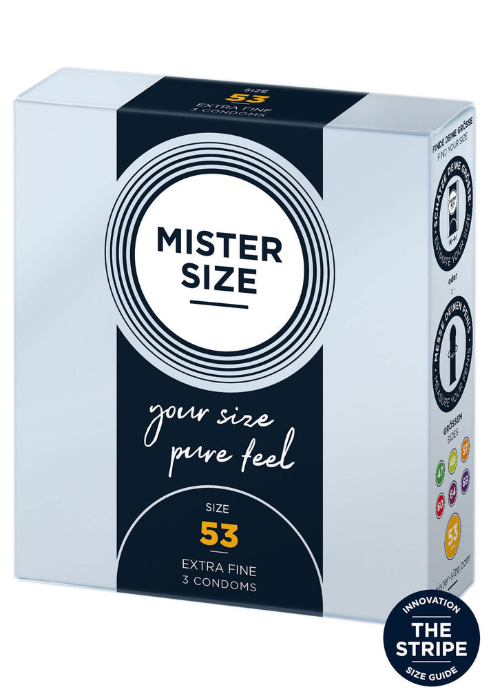 Bestel: 53mm Condoms 3pcs BY Mister Size - bij Happytoys: de erotische sex webshop | liever Happy dan Easy ⭐⭐⭐⭐⭐