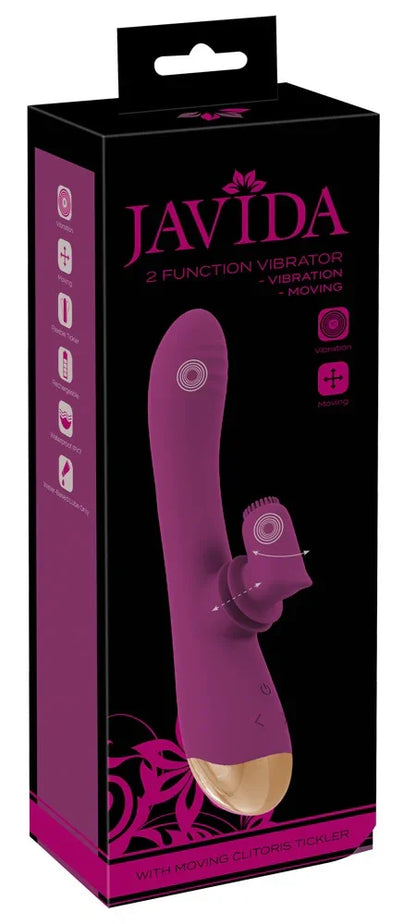 2 Function Vibrator Moving Clitoris Tickler by Javida - Happytoys Sexshop: Toys for Feeling Happy & Easy 😊 - Discreet geleverd