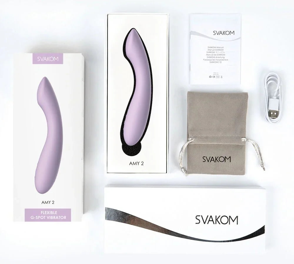 Amy 2 vibrator by SVAKOM - Happytoys Sexshop: Toys for Feeling Happy & Easy 😊 - Discreet geleverd