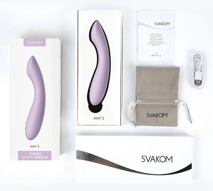 Amy 2 vibrator by SVAKOM - Happytoys Sexshop: Toys for Feeling Happy & Easy 😊 - Discreet geleverd