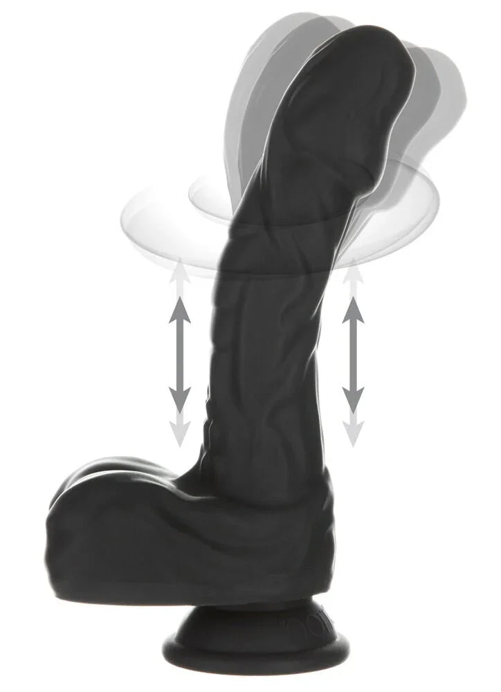 8,6" Rotating & Thrusting Vibrating Dong by Naked Addiction - Happytoys Sexshop: Toys for Feeling Happy & Easy 😊 - Discreet geleverd