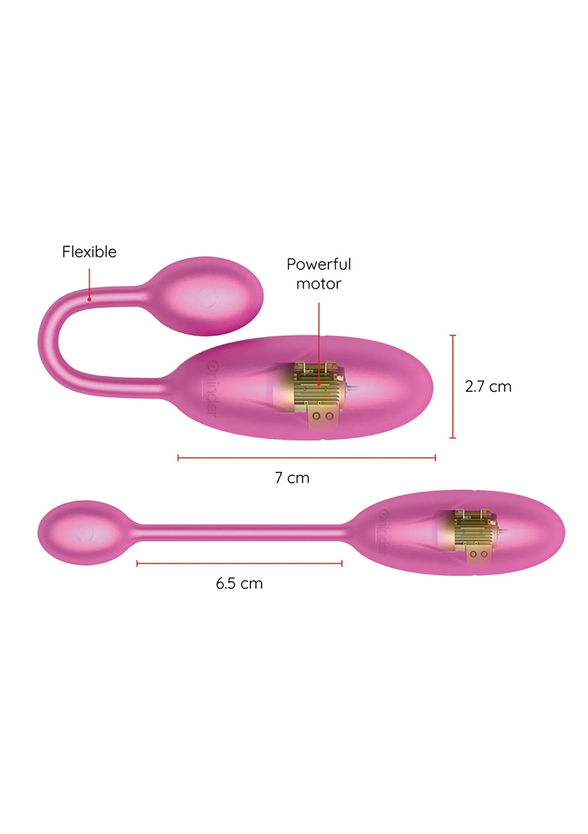 Bestel: Denver Vibrating Egg + App by Oninder - bij Happytoys: de erotische sex webshop | liever Happy dan Easy ⭐⭐⭐⭐⭐