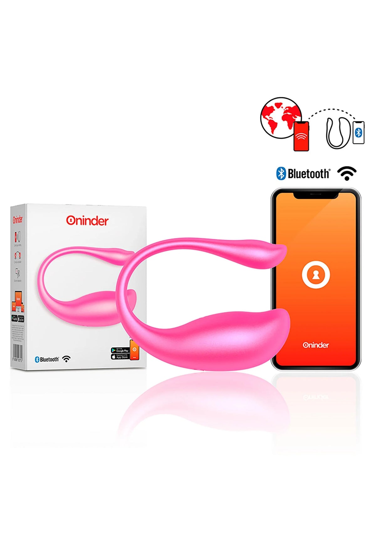 Bestel: Nairobi Vibrating Egg + App by Oninder - bij Happytoys: de erotische sex webshop | liever Happy dan Easy ⭐⭐⭐⭐⭐ - Roze - 54904 - PINK