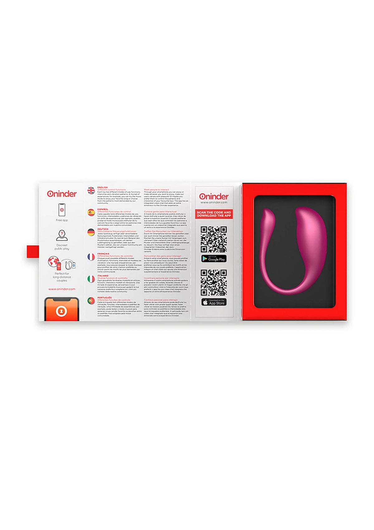 Bestel: Nairobi Vibrating Egg + App by Oninder - bij Happytoys: de erotische sex webshop | liever Happy dan Easy ⭐⭐⭐⭐⭐