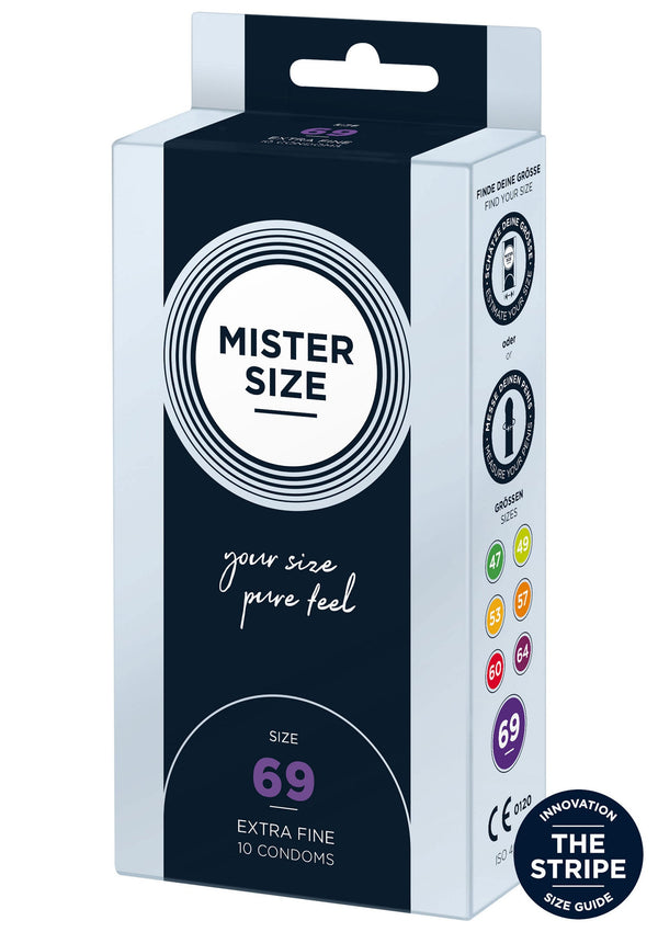Bestel: 69mm Condoms 10pcs by Mister Size - bij Happytoys: de erotische sex webshop | liever Happy dan Easy ⭐⭐⭐⭐⭐