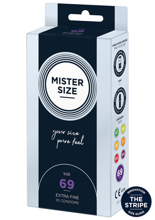Bestel: 69mm Condoms 10pcs by Mister Size - bij Happytoys: de erotische sex webshop | liever Happy dan Easy ⭐⭐⭐⭐⭐