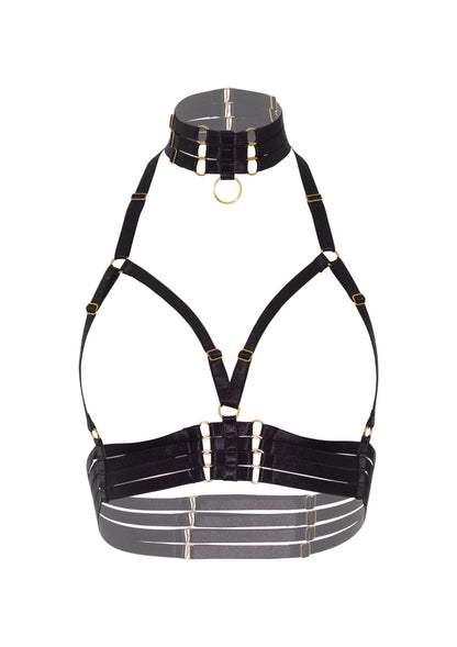 Bestel: Open Cup Bra Plus O - Ring Collar by Kinky Diva - bij Happytoys.nl, happytoys.be, Happytoys.ae: erotische sex webshop | liever Happy dan Easy ⭐⭐⭐⭐⭐