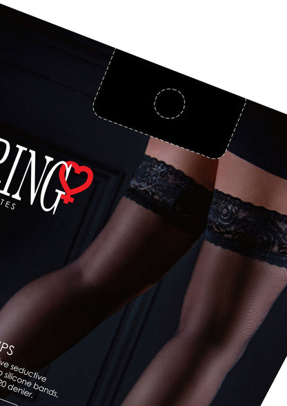 Bestel: Satin Touch Stay Ups 20 Denier Stockings by Daring Intimates - bij Happytoys: de erotische sex webshop | liever Happy dan Easy ⭐⭐⭐⭐⭐