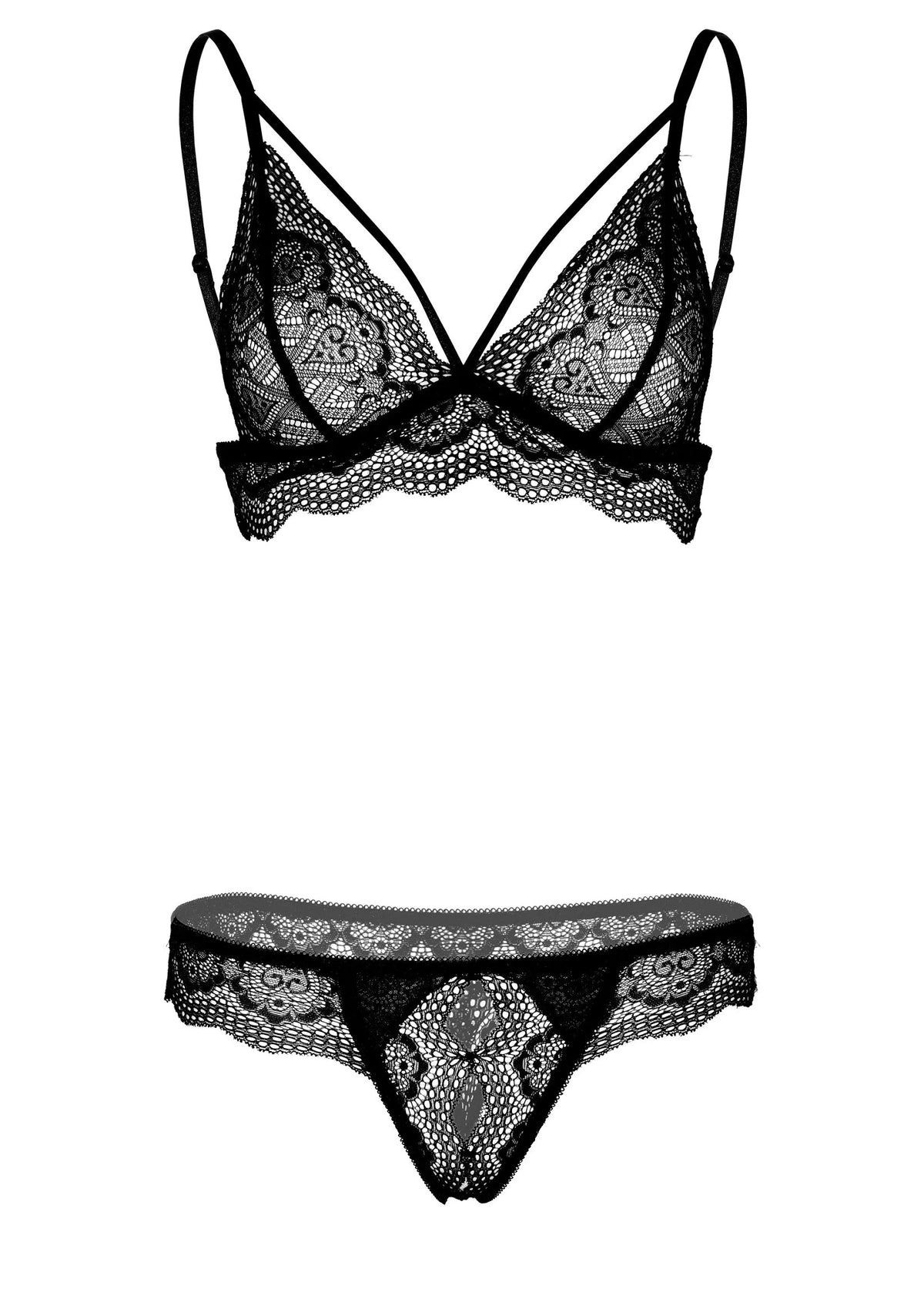 Bestel: Bra and Crotchless Panty by Daring Intimates - bij Happytoys.nl, happytoys.be, Happytoys.ae: erotische sex webshop | liever Happy dan Easy ⭐⭐⭐⭐⭐