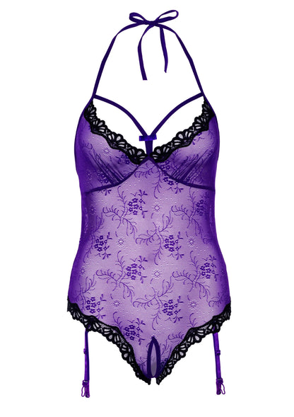 Bestel: Lace Teddy with Open Crotch - bij Happytoys.nl, happytoys.be, Happytoys.ae: erotische sex webshop | liever Happy dan Easy ⭐⭐⭐⭐⭐