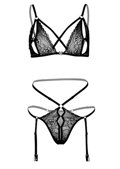Bestel: 2PC Peek - a - Boo Bra and Panty by Daring Intimates - bij Happytoys.nl, happytoys.be, Happytoys.ae: erotische sex webshop | liever Happy dan Easy ⭐⭐⭐⭐⭐