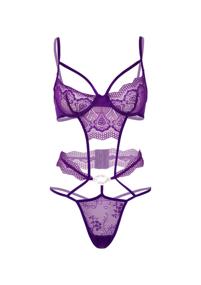 Bestel: Heart Lace Teddy with Jewel - bij Happytoys.nl, happytoys.be, Happytoys.ae: erotische sex webshop | liever Happy dan Easy ⭐⭐⭐⭐⭐