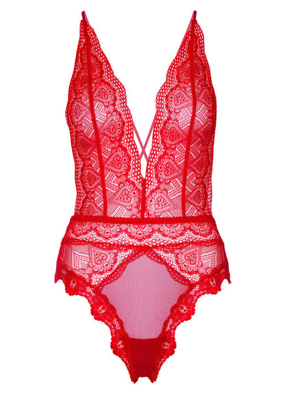 Bestel: Deep - V Lace Teddy by Daring Intimates - bij Happytoys: de erotische sex webshop | liever Happy dan Easy ⭐⭐⭐⭐⭐