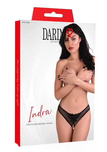 Bestel: Indra crotchless beaded thong - bij Happytoys.nl, happytoys.be, Happytoys.ae: erotische sex webshop | liever Happy dan Easy ⭐⭐⭐⭐⭐