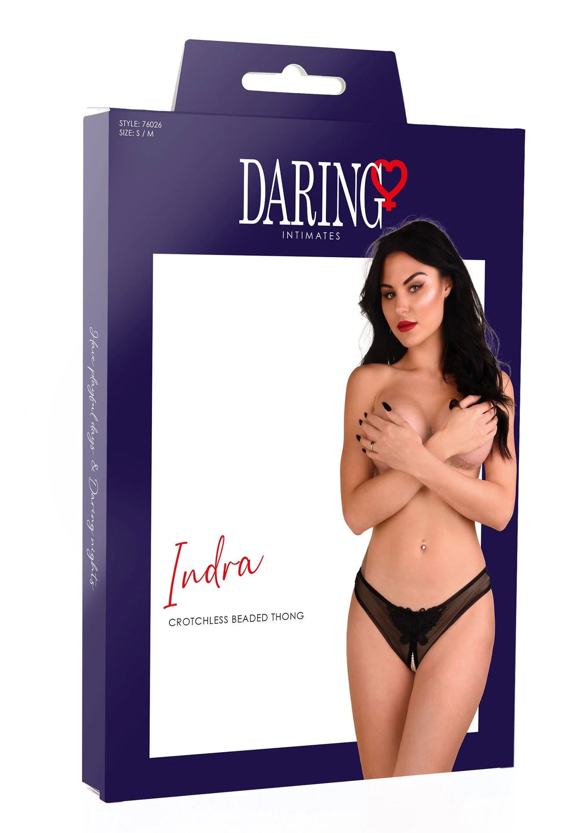 Bestel: Indra crotchless beaded thong - bij Happytoys.nl, happytoys.be, Happytoys.ae: erotische sex webshop | liever Happy dan Easy ⭐⭐⭐⭐⭐