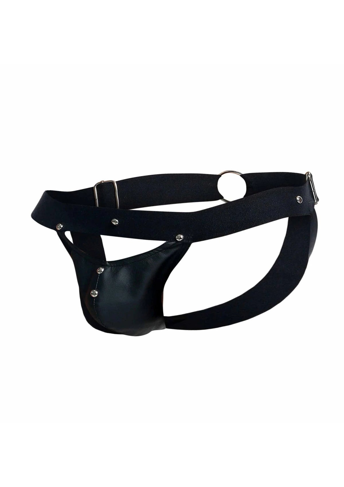 Bestel: DNGEON Peakaboo Jock - bij Happytoys: de erotische sex webshop | liever Happy dan Easy ⭐⭐⭐⭐⭐ - Default Title - 81293 - BLACK - O/S