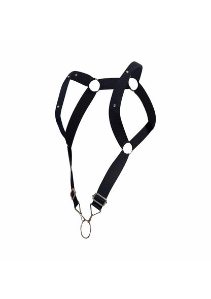 Bestel: DNGEON Straigh Back Harness by MOB Eroticwear - bij Happytoys.nl, happytoys.be, Happytoys.ae: erotische sex webshop | liever Happy dan Easy ⭐⭐⭐⭐⭐ - Default Title - 81294 - BLACK - O/S