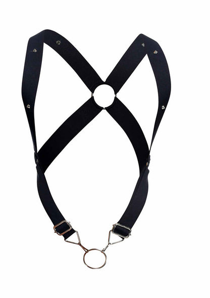 Bestel: DNGEON Crossback Harness by MOB - bij Happytoys: de erotische sex webshop | liever Happy dan Easy ⭐⭐⭐⭐⭐