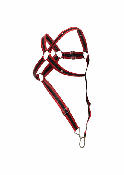 Bestel: DNGEON Cross Cockring Harness by MOB - bij Happytoys.nl, happytoys.be, Happytoys.ae: erotische sex webshop | liever Happy dan Easy ⭐⭐⭐⭐⭐