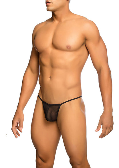 Bestel: MOB Sheer T - Back Thong by MOB Eroticwear - bij Happytoys.nl, happytoys.be, Happytoys.ae: erotische sex webshop | liever Happy dan Easy ⭐⭐⭐⭐⭐ - Zwart - L/XL - 81335 - BLACK - L/XL