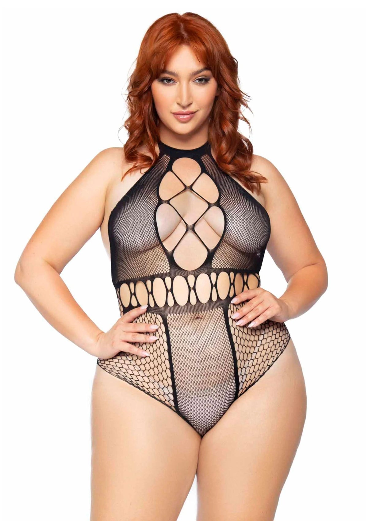 Bestel: Plus Seamless Halter Bodysuit - bij Happytoys: de erotische sex webshop | liever Happy dan Easy ⭐⭐⭐⭐⭐