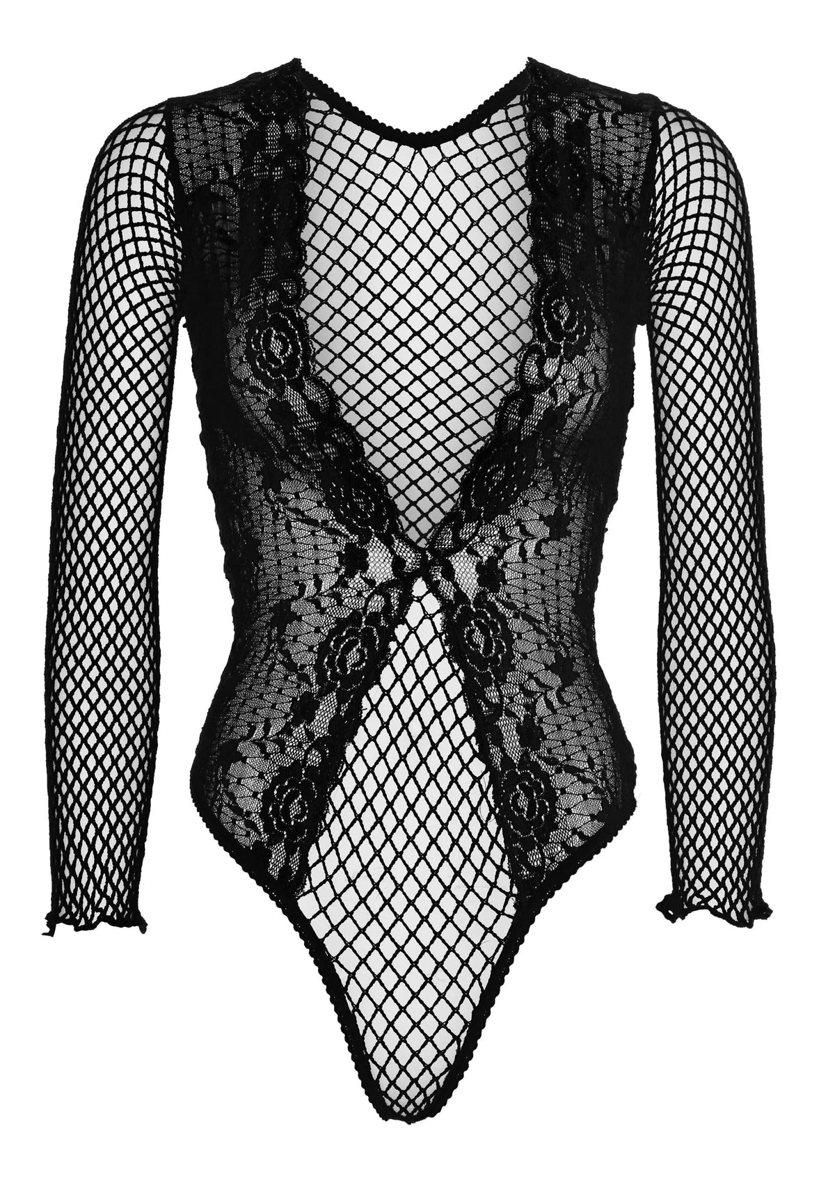 Bestel: High Cut Lace and Net Teddy by Leg Avenue - bij Happytoys: de erotische sex webshop | liever Happy dan Easy ⭐⭐⭐⭐⭐