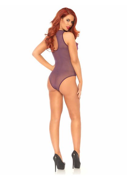 Bestel: Teddy with Keyhole Back and Snap Crotch by Leg Avenue - bij Happytoys: de erotische sex webshop | liever Happy dan Easy ⭐⭐⭐⭐⭐